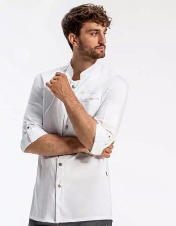 Fairtrade Heren koksbuis chef's shirt