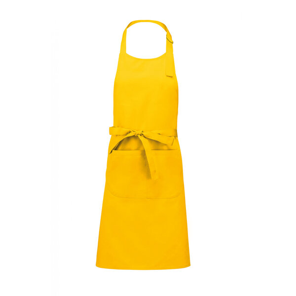 Kariban Schort met zak wasbaar op 60 °C geel of oranje