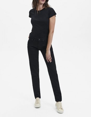Dames jeans stretch zwart