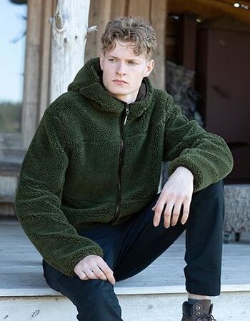 Heren zachte Teddy fleecevest in hippe kleuren