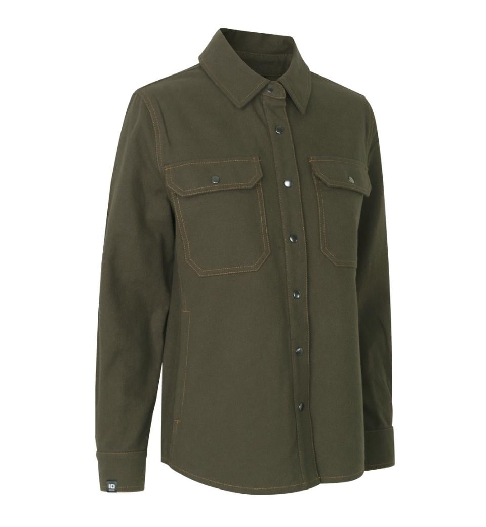 Stevig katoenen overshirt - dames