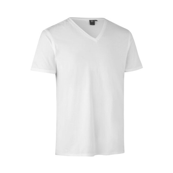 ID Identity Heren t-shirt met v-hals en getailleerde fit