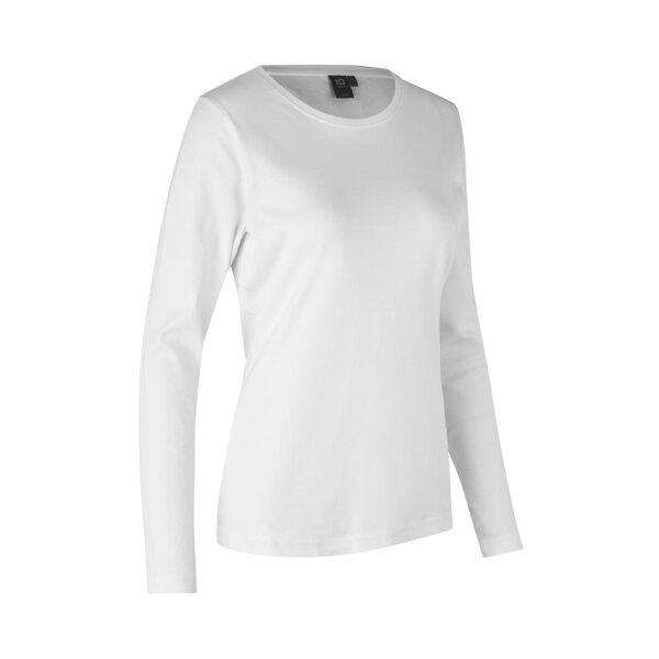 ID Identity Dames longsleeve slimfit met ronde hals