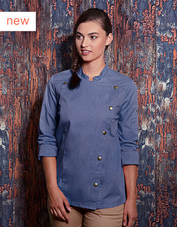 Koksbuis dames denim lange mouw in 3 kleuren
