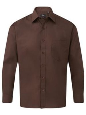 Premier Overhemd heren  in vele kleuren  bruin grijs zand tinten
