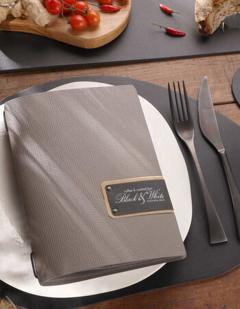 Menukaart Chef leer A5 8 kleuren