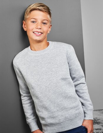 Kindertrui met ronde hals in 4 kleuren BIO katoen