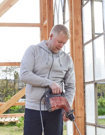 Herenvest "CORE" met capuchon in 8 kleuren BIO katoen