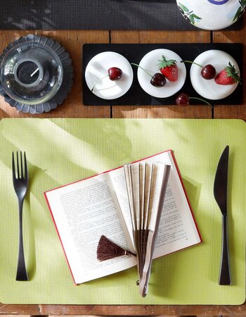 Placemat Jute PVC Rechthoek 30 * 45cm in 10 kleuren