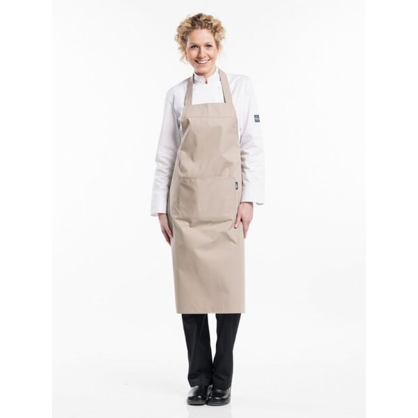 Chaud Devant Schort olijf bib apron