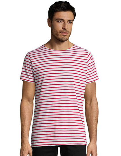 BESTSELLER: Gestreept shirt heren rood of navy