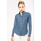 Kariban Denim damesblouse vintage look, zacht en comfortabel