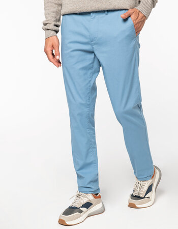 Slimfit heren chinobroek - trendy kleuren