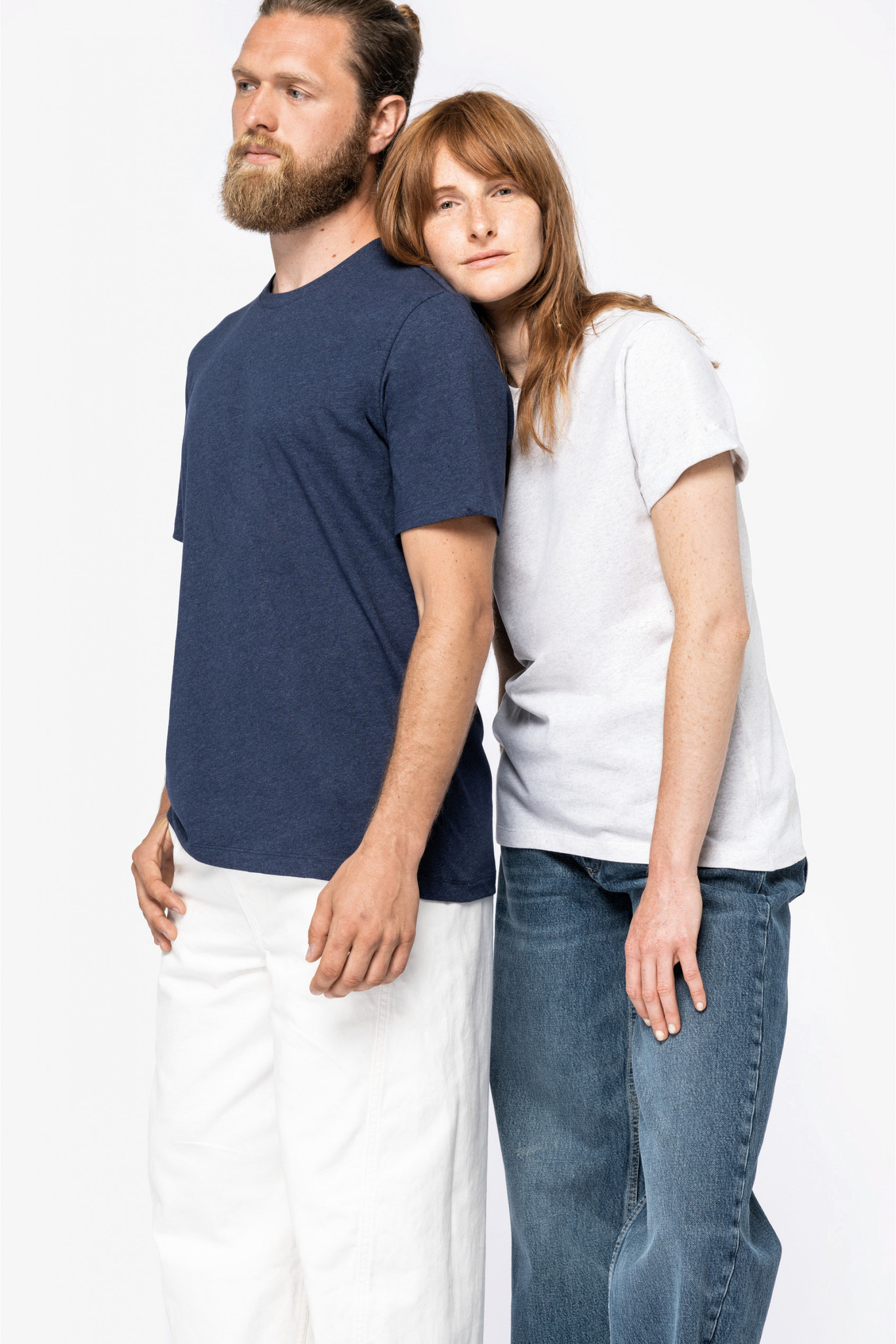 Unisex t-shirt ronde hals 100% gerecycled - in 4 kleuren