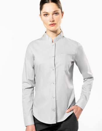 Blouse opstaande kraag dames