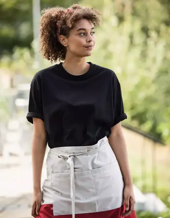 T-shirt Unisex, wit / zwart