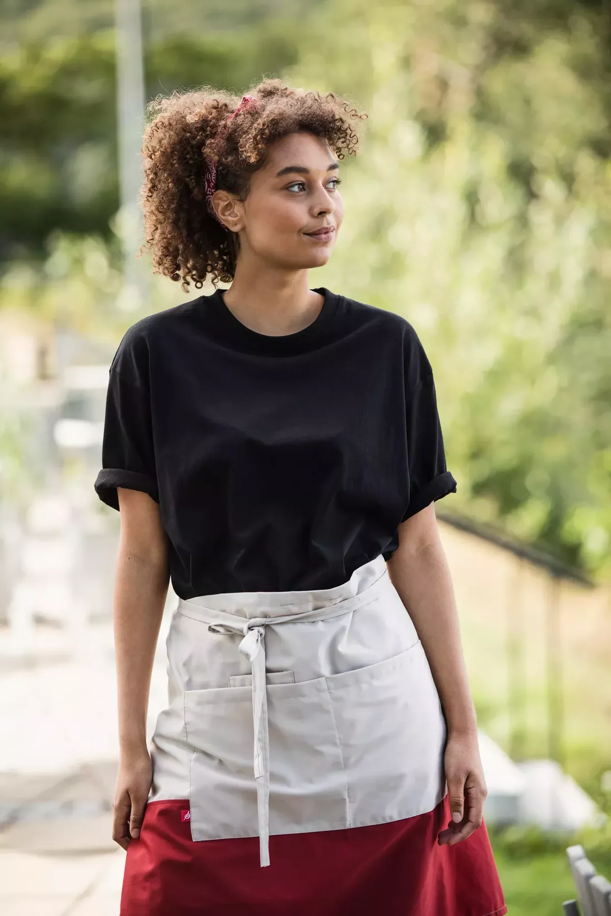 T-shirt Unisex, wit / zwart