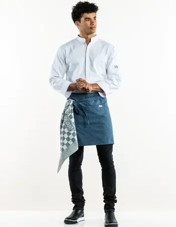 Apron Sereno Blue Melee w90/l45