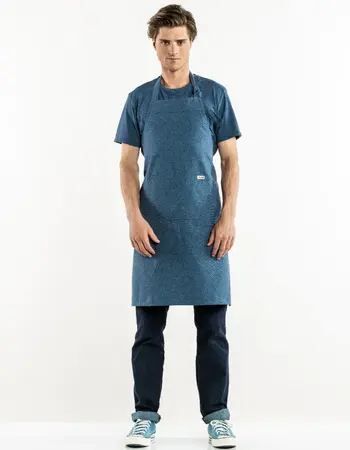 Schort Bib Apron Amal Blue W75 - L90