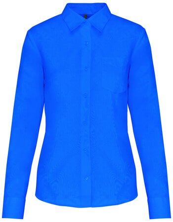 Dames blouse Lange mouw Easy Care Blauw-tinten