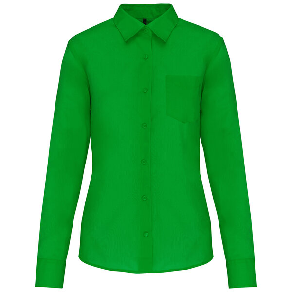 Kariban  Dames Blouse lange mouw Bruin / Zand / Groen tinten