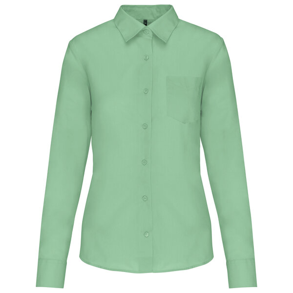 Kariban  Dames Blouse lange mouw Bruin / Zand / Groen tinten