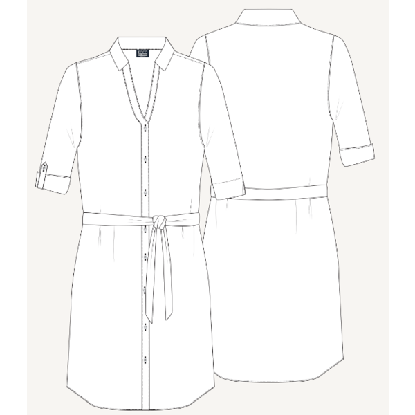 Poco Jurk travelstof  Bleachproof - v/a 3 stuks - met lange of 3/4 mouw