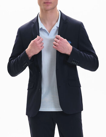 Travelstof Blazer Heren in Modern Fit