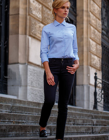 Chino Moderne fit met stretch dames