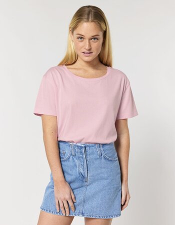 T-shirt dames biologisch katoen in 15 kleuren