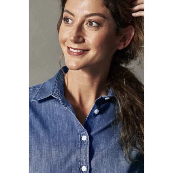 Cottover Blouse organic fairtrade katoen denim