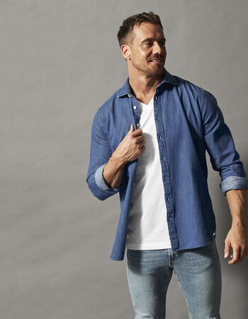 Overhemd organic fairtrade katoen denim