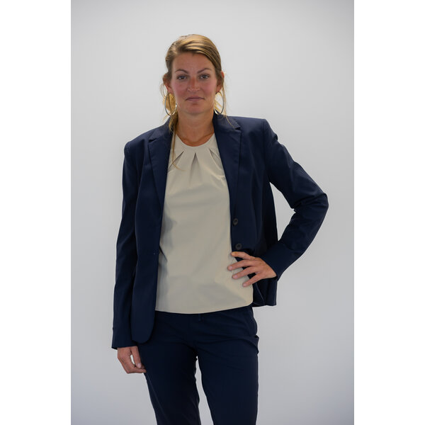 Capraro Blazer dames gevoerd travelstof