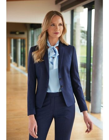 Blouse met strik  Stretch in 4 kleuren Easy Care