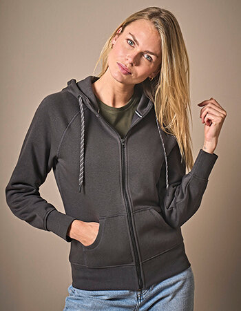 Hoge kwaliteit dames hoodie met rits in 6 kleuren