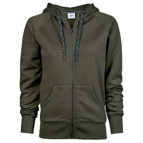 Tee Jays Hoge kwaliteit dames hoodie met rits in 6 kleuren