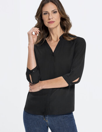 Dames Chifon Blouse 3/4 mouw