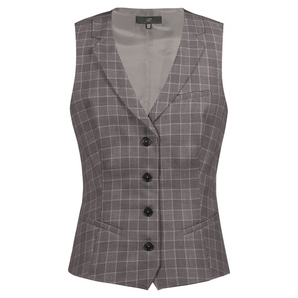 Greiff Gilet dames met ruit grijs