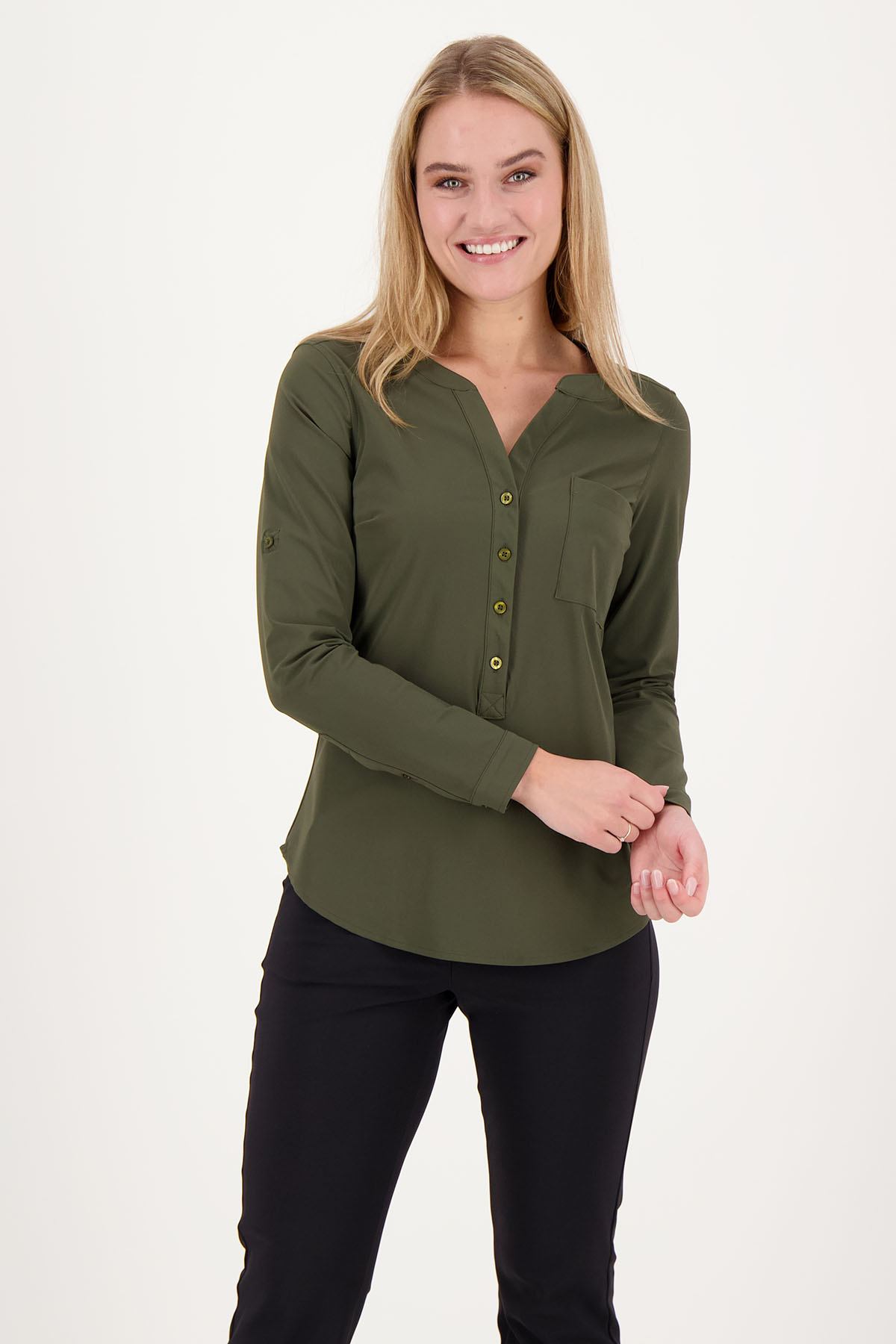 Blouse travelstof  Bleachproof Floor- v/a 10 stuks -staffelprijzen