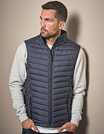 Bodywarmer in zwart of navy heren