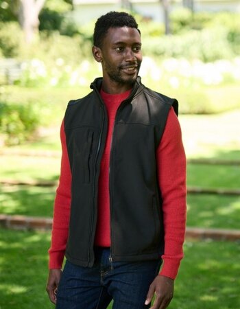 Bodywarmer softshell in 4 kleuren - heren