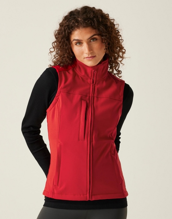 Bodywarmer softshell in 4 kleuren - dames