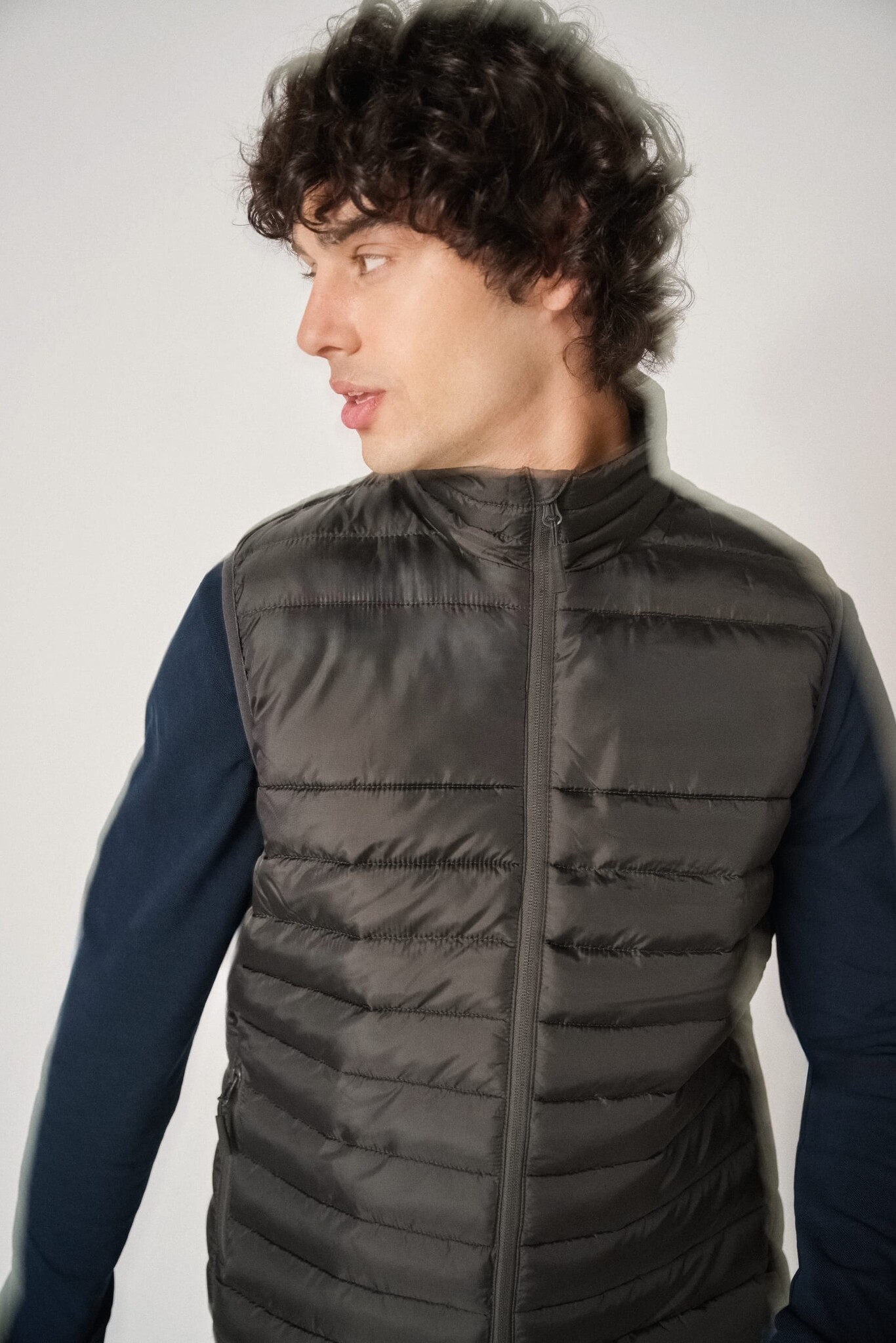 Gewatteerde bodywarmer heren