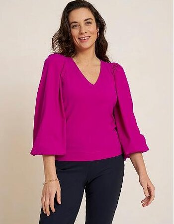 Top Fuchsia Travelstof Delft