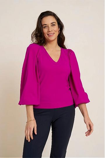 Top Fuchsia Travelstof Delft
