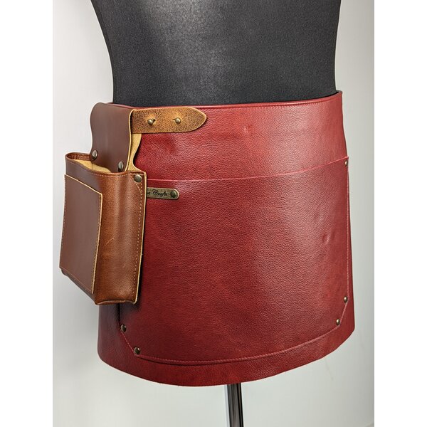 Stalwart Leren sloof small Deluxe soepel leer