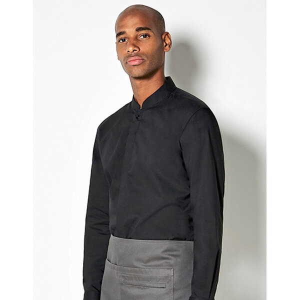 Bargear Overhemd heren Mandarin kraag Zwart