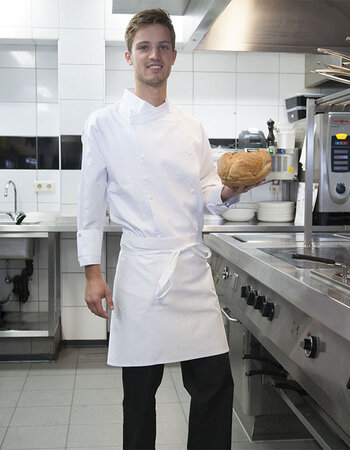 Witte bakkerssloof zonder zak h50xb75cm