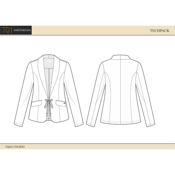TQ Amsterdam Blazer Ingrid  travelstof
