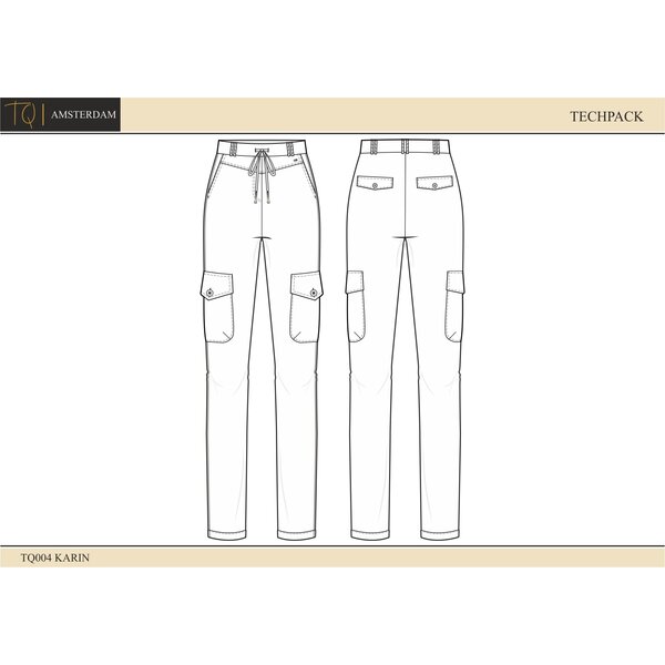 TQ Amsterdam Karin broek travelstof